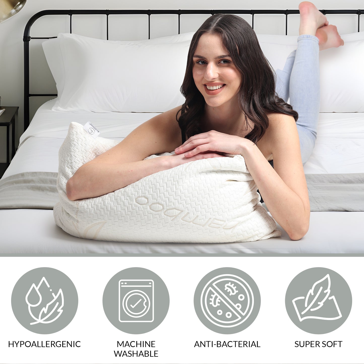 Bamboo Pillow With Shredded Memory Foam