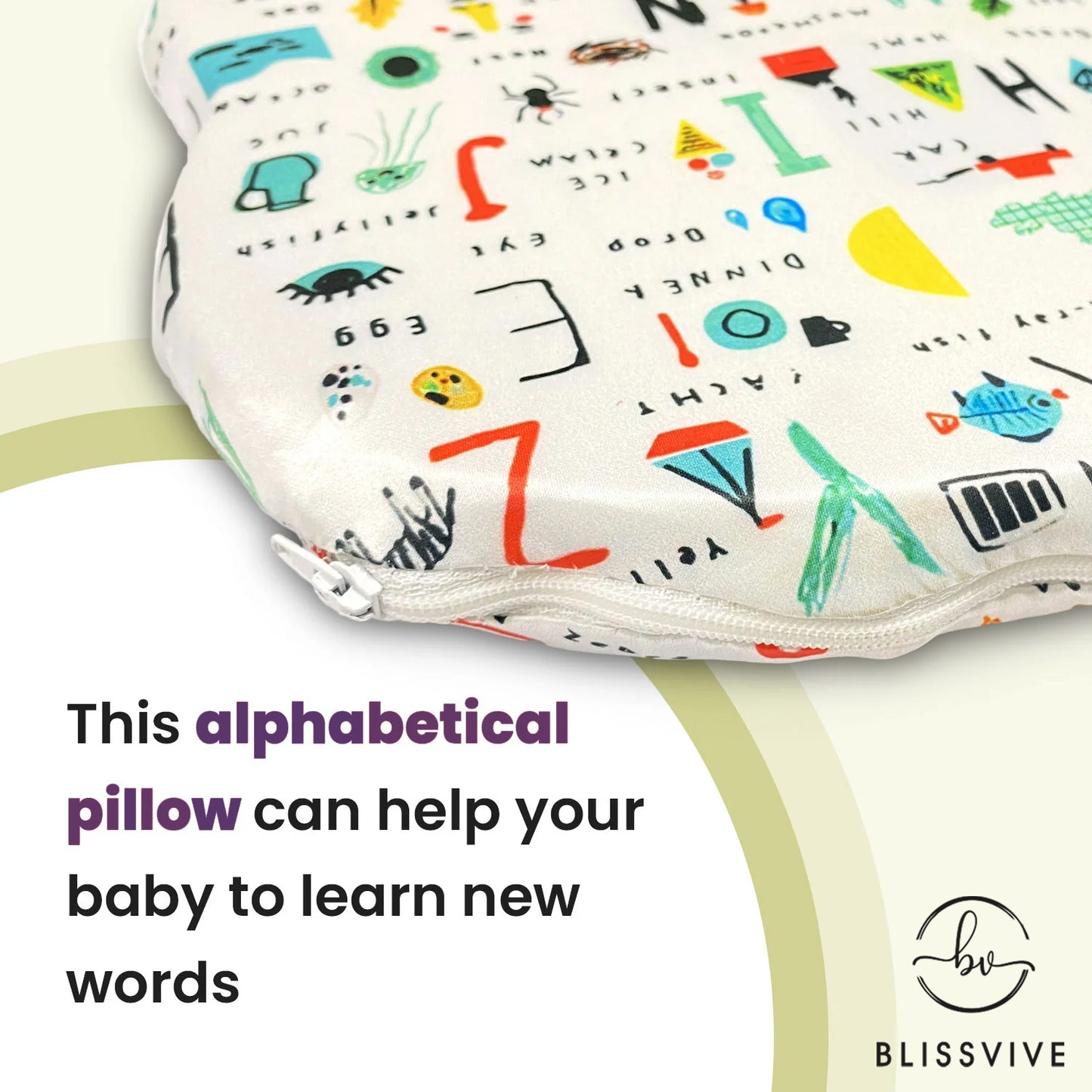 Kid's Alphabet Pillow with Memory Foam