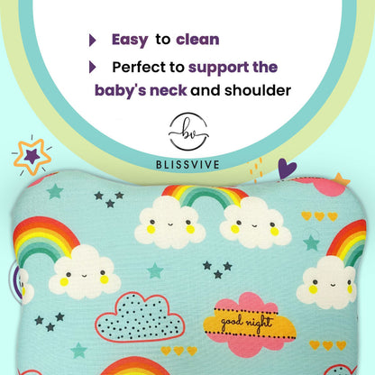 Kid's Rainbow Pillow with Memory Foam